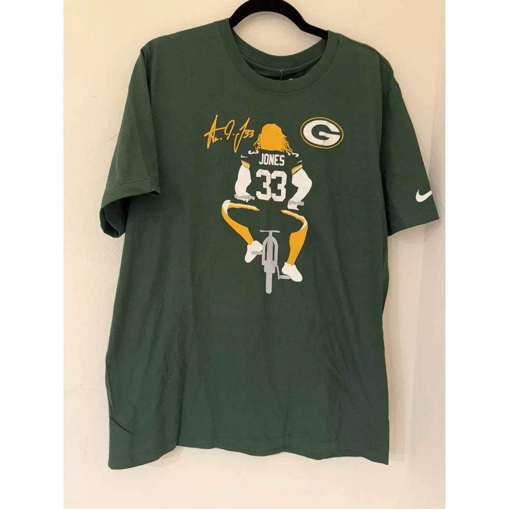 Green Bay Packers Men's Nike Aaron Jones Short Sleeve NFL Green Men's XL NWT